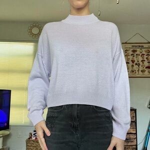 H&M Light Purple Crew Neck Sweater
